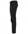 Punk Rave Black Gothic Cyber Punk Style Patch Fitted Pants for Men