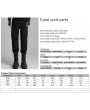 Punk Rave Black Gothic Cyber Punk Style Patch Fitted Pants for Men