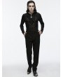 Punk Rave Black Gothic Retro 3D Buckle Minimalist Trousers for Men