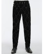 Punk Rave Black Gothic Gorgeous Palace Velvet Suit Pants for Men