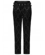 Punk Rave Black Gothic Gorgeous Palace Velvet Suit Pants for Men