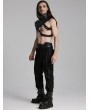 Punk Rave Black Gothic Cyberpunk Handsome Shoulder Armor for Men