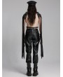 Punk Rave Black Gothic Handsome Punk Tassel Shoulder Armor for Men