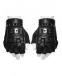 Punk Rave Black Gothic Cyber Punk Spike Armored Gloves for Men