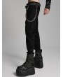 Punk Rave Silver Metal Apocalypse Punk Gothic Skeleton Leg Chain for Men