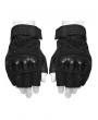 Punk Rave Black Gothic Cyberpunk Stud Armored Gloves for Men