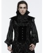 Punk Rave Black Gorgeous Gothic Embroidered Mesh Collar for Men