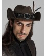 Punk Rave Coffee Gothic Punk Western Cowboy Hat for Men