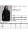 Punk Rave Black Gothic Techwear Style Long Sleeved Fitted T-Shirt for Men