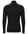 Punk Rave Black Gothic Cyber Punk Zipper Collar Long Sleeved T-Shirt for Men