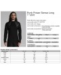 Punk Rave Black Gothic Punk Faux Leather Spliced Knitted T-Shirt for Men