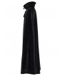 Punk Rave Black Gothic Bat Collar Dark Night Count's Long Cloak