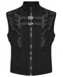 Punk Rave Black Gothic Cyberpunk Personalized Sweater Vest for Men