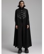 Punk Rave Black Gothic Punk Stand Up Collar Handsome Cape for Men