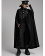 Punk Rave Black Gothic Punk Stand Up Collar Handsome Cape for Men