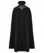 Punk Rave Black Gothic Punk Stand Up Collar Handsome Cape for Men