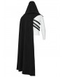 Punk Rave Black Gothic Punk Asymmetric Detachable Half Cloak for Men