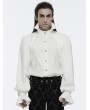 Punk Rave White Gothic Stand Collar Palace Gorgeous Shirt for Men