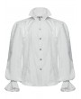 Punk Rave White Gothic Stand Collar Palace Gorgeous Shirt for Men