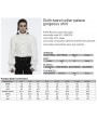 Punk Rave White Gothic Stand Collar Palace Gorgeous Shirt for Men