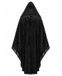 Punk Rave Black Gothic Dark Mage Hooded Robe Coat for Men