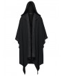 Punk Rave Black Gothic Decadent Dark Mage Hooded Robe Coat for Men