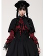 Dark in love Black Gothic Vampire Shadow Bat-Shaped Capelet for Women