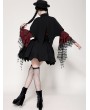 Dark in love Black Gothic Vampire Shadow Bat-Shaped Capelet for Women