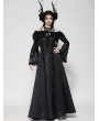 Dark in love Black Gothic Rose Pattern Romantic Lace Cape for Women