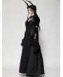 Dark in love Black Gothic Elegant Velvet Lace Splicing Shrug for Women