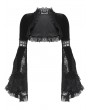 Dark in love Black Gothic Elegant Velvet Lace Splicing Shrug for Women