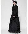 Dark in love Black Gothic Multi-Layer Ruffled Noble Blouse for Women