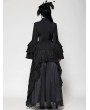 Dark in love Black Gothic Multi-Layer Ruffled Noble Blouse for Women