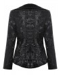 Dark in love Black Chic Knight Gothic Oversized Collar Short Jacket for Women