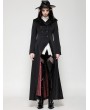 Dark in love Black Gothic Vampire Count Double Breasted Long Jacket for Women