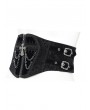 Devil Fashion Black Gothic Punk Chain Buckle Lace Up Zipper Girdle for Men