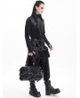 Devil Fashion Black Gothic Punk Spiked Skull Multi-Layer Chain Shoulder Bag