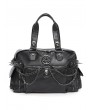 Devil Fashion Black Gothic Punk Spiked Skull Multi-Layer Chain Shoulder Bag