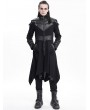 Devil Fashion Black Gothic Punk Irregular Military Uniform Jacket for Men