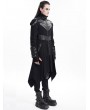 Devil Fashion Black Gothic Punk Irregular Military Uniform Jacket for Men