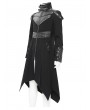 Devil Fashion Black Gothic Punk Irregular Military Uniform Jacket for Men