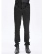 Devil Fashion Black Gothic Retro Jacquard Party Pants for Men