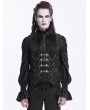 Devil Fashion Black Gothic Vintage Pattern Chian vParty Waistcoat for Men