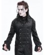 Devil Fashion Black Gothic Vintage Pattern Double Breasted Party Waistcoat for Men