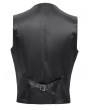 Devil Fashion Black Gothic Vintage Pattern Double Breasted Party Waistcoat for Men