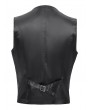 Devil Fashion Black and Golden Gothic Vintage Pattern Double Breasted Party Waistcoat for Men