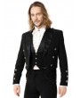 Pentagramme Black Gothic Shawl Collar Slim Fit Gentleman's Tuxedo Jacket