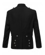 Pentagramme Black Gothic Shawl Collar Slim Fit Gentleman's Tuxedo Jacket