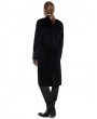 Pentagramme Black Gothic Velvet Button Front Tailcoat for Men