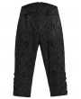 Pentagramme Black Gothic Vintage Printed Capri Pants for Men